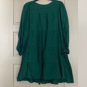 Green baby doll style Zara dress. Good condition